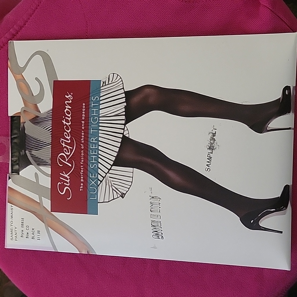 Luxe sheer tights black size CD